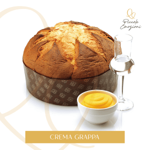 Panettone Artigianale con Scatola – Linea Classica - Crema alla Grappa