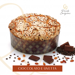 Panettone Artigianale con Scatola – Linea Classica - Cioccolato e Uvetta