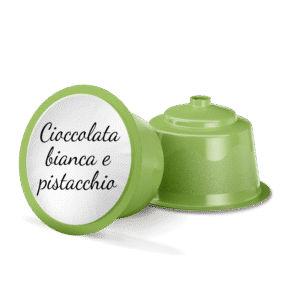 Cioccolato Bianco e Pistacchio | Compatibili Nescafè Dolce Gusto | 10 Capsule