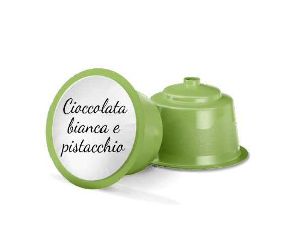 Cioccolato Bianco e Pistacchio | Compatibili Nescafè Dolce Gusto | 10 Capsule